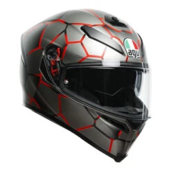 AGV - K5 S "VULCANUM – BLACK RED" HELMET