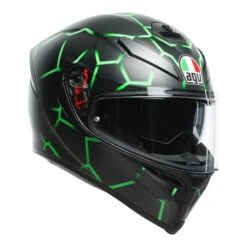 AGV - K5 S "VULCANUM – BLACK GREEN" HELMET