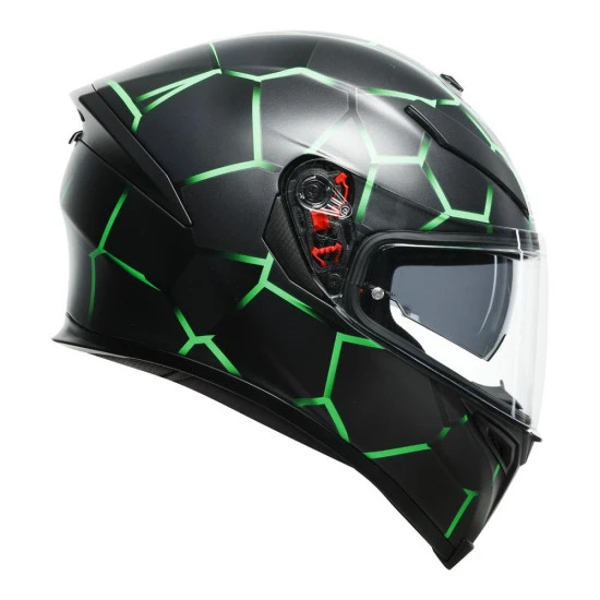 AGV - K5 S "VULCANUM – BLACK GREEN" HELMET 4 AGV - K5 S "VULCANUM – BLACK GREEN" HELMET - Image 4