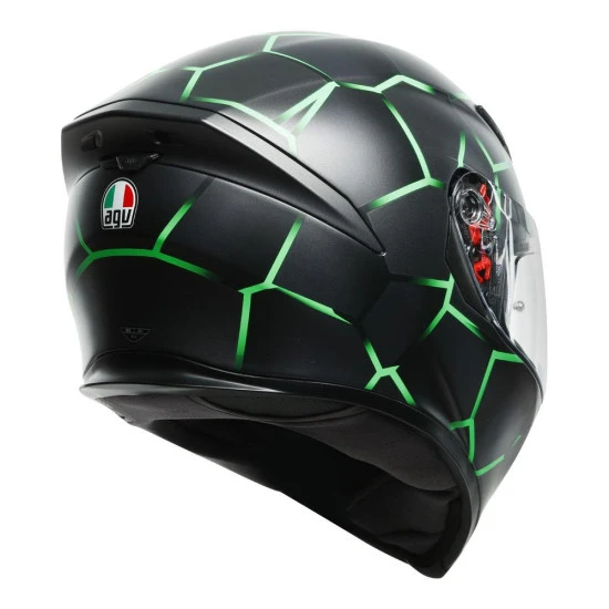 AGV - K5 S "VULCANUM – BLACK GREEN" HELMET 3 AGV - K5 S "VULCANUM – BLACK GREEN" HELMET - Image 3