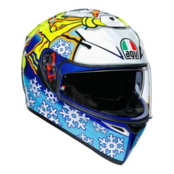 AGV - K-3 SV "VALENTINO ROSSI VR46 WINTER TEST 2016 SNOWMAN" HELMET