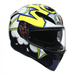 AGV - K-3 SV "BUBBLE WHITE LIME BLUE YELLOW" HELMET