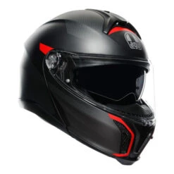AGV - TOURMODULAR "FREQUENCY MATT GUNMETAL / RED" HELMET