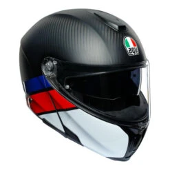 AGV - SPORTMODULAR "LAYER CARBON / RED / BLUE" HELMET