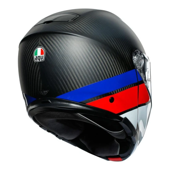 AGV - SPORTMODULAR "LAYER CARBON / RED / BLUE" HELMET 2 AGV - SPORTMODULAR "LAYER CARBON / RED / BLUE" HELMET - Image 2
