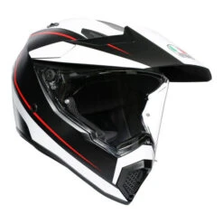 AGV - AX9 "PACIFIC ROAD MULTI - MATT BLACK / WHITE / RED" ADVENTURE TOURING HELMET