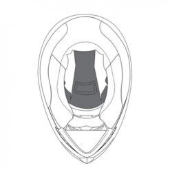 AGV - K-3 SV "REMOVABLE CROWN PAD / TOP LINER" HELMET