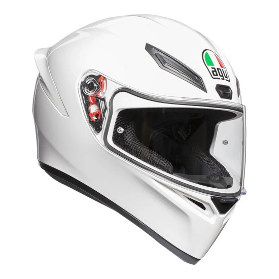 AGV - K-1 "GLOSS / SHINY WHITE" HELMET (K1) 1 AGV - K-1 "GLOSS / SHINY WHITE" HELMET (K1)