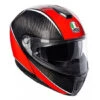 AGV - SPORTMODULAR "AERO RED" CARBON HELMET