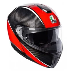 AGV - SPORTMODULAR "AERO RED" CARBON HELMET