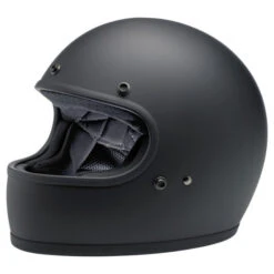 BILTWELL GRINGO ECE MOTORCYCLE HELMET FLAT BLACK MATTE