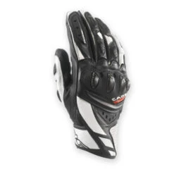 CLOVER RSC-3 Short Leather Carbon Sport Gloves (Black White)