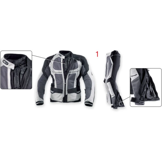 Clover VENTOURING-2 WP Waterproof Jacket Grey - Airbag Optional 3 Clover VENTOURING-2 WP Waterproof Jacket Grey - Airbag Optional - Image 3