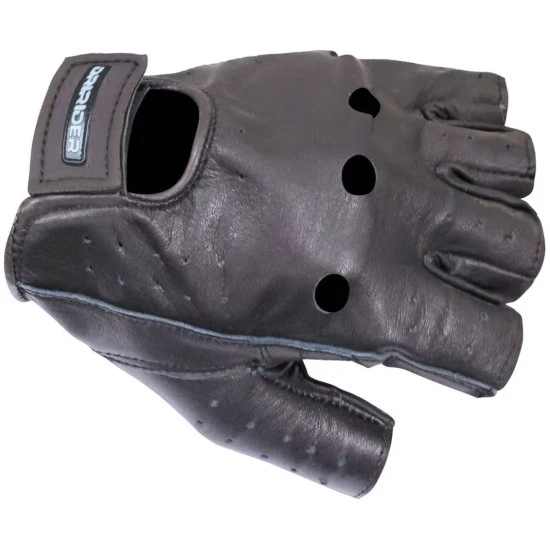 DRIRIDER Fingerless Summer Cruiser Leather Gloves Sizes S - M - L - XL - 2XL - 3XL - 4XL 1 DRIRIDER Fingerless Summer Cruiser Leather Gloves Sizes S - M - L - XL - 2XL - 3XL - 4XL