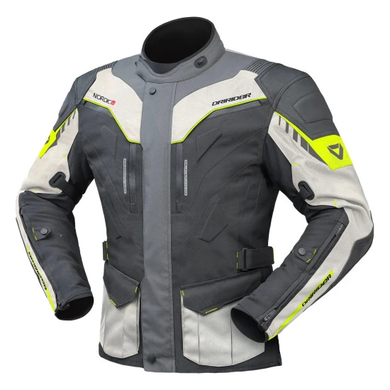 DRIRIDER Nordic V Leather Textile Sports Touring Jacket Sizes XS - S - M - L - XL - 2XL - 3XL - 4XL - 6XL 1 DRIRIDER Nordic V Leather Textile Sports Touring Jacket Sizes XS - S - M - L - XL - 2XL - 3XL - 4XL - 6XL