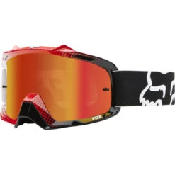 FOX AIR SPACE GOGGLE - 360 RACE WHITE RED W/RED SPARK LENS