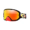 OAKLEY OFRAME 2.0 PRO - TLD Anarchy Black Red W Fire Iridium Hi Impact Lens (Troy Lee Designs)