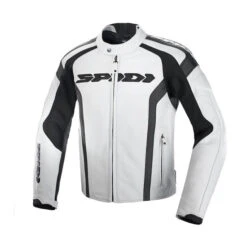SPIDI - RR LEATHER MOTORCYCLE JACKET - WHITE P102 001