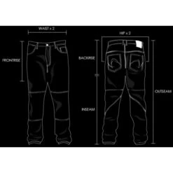 SARTSO - MENS "WATER RESISTANT RELAX STRAIGHT LEG" BLUE -Motorcycle Riding Gear killerwater6 05 550x550w