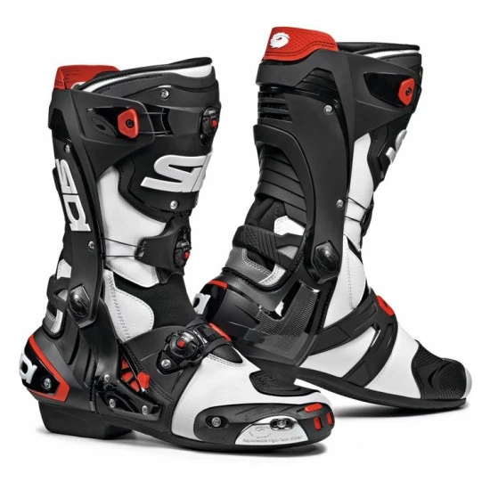 SIDI - REX BOOTS BLACK WHITE 1 SIDI - REX BOOTS BLACK WHITE