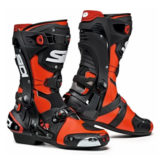 SIDI - REX BOOTS RED FLURO BLACK 1 SIDI - REX BOOTS RED FLURO BLACK